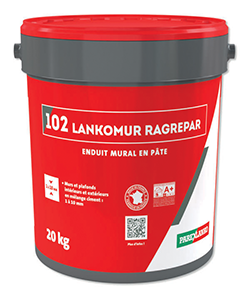 Ragréage mural 102 LANKOMUR RAGREPAR de 1 à 10mm - 20kg